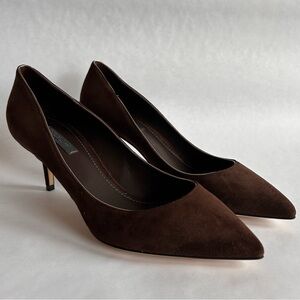 Dolce & Gabbana Brown Swede Low Heals Size 39(EU)
